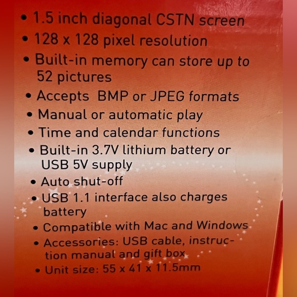 Macy’s Digital Photo Frame Key Ring - Picture 3 of 5